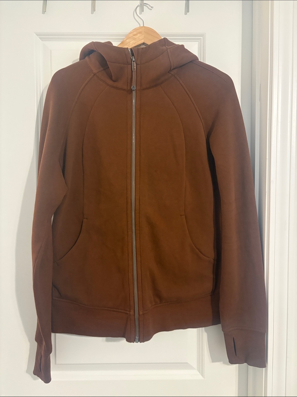 Lululemon Scuba Full-Zip Hoodie in Roasted Brown